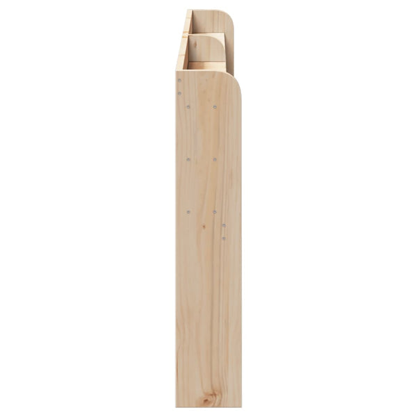 Kopfteil 200 cm Kiefer Massivholz mit Ablagen