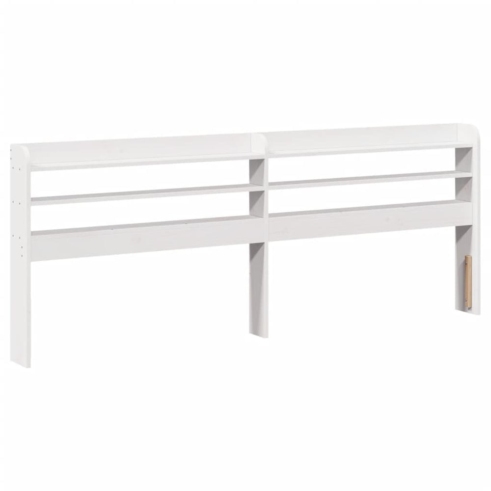 Kopfteil Weiß 200 cm Kiefer Massivholz