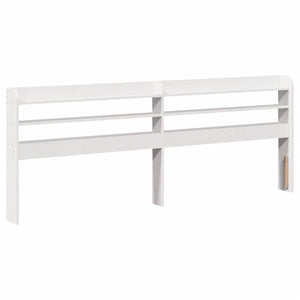 Kopfteil Weiß 200 cm Kiefer Massivholz
