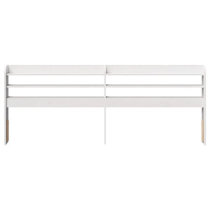 Kopfteil Weiß 200 cm Kiefer Massivholz