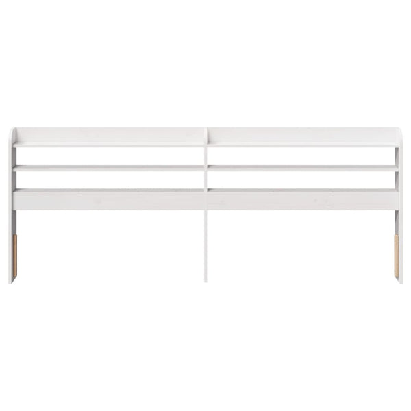Kopfteil Weiß 200 cm Kiefer Massivholz