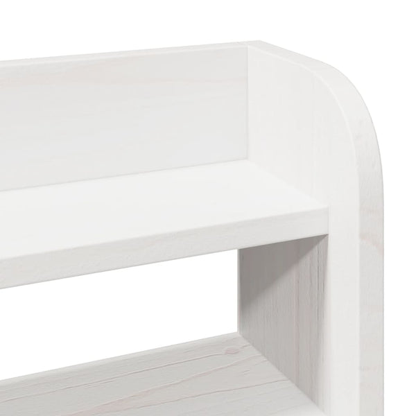 Kopfteil Weiß 200 cm Kiefer Massivholz