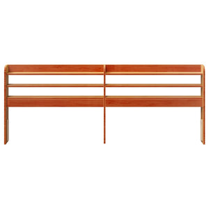 200 cm Kopfteil mit Ablagen, Kiefer Massivholz