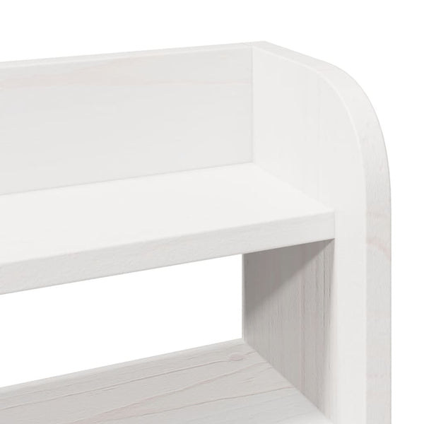 Kopfteil Weiß 180cm Kiefer Massivholz