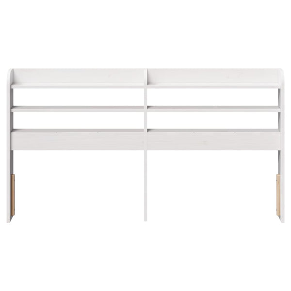 Kopfteil Weiß 160 cm Kiefer Massivholz