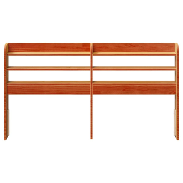 Kopfteil mit Ablagen 150 cm Kiefer Massivholz