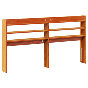 Kopfteil mit Ablagen 150 cm Kiefer Massivholz