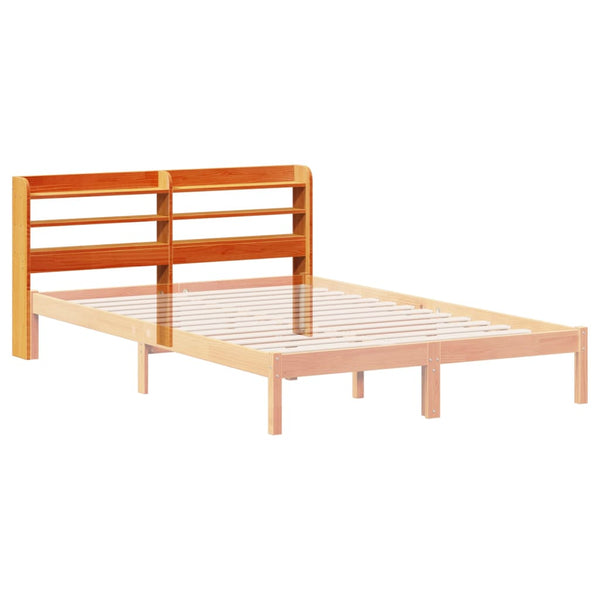 Kopfteil mit Ablagen 150 cm Kiefer Massivholz
