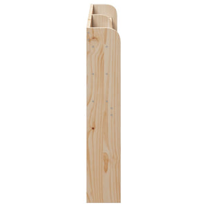Kopfteil 140 cm Kiefer Massivholz mit Ablagen