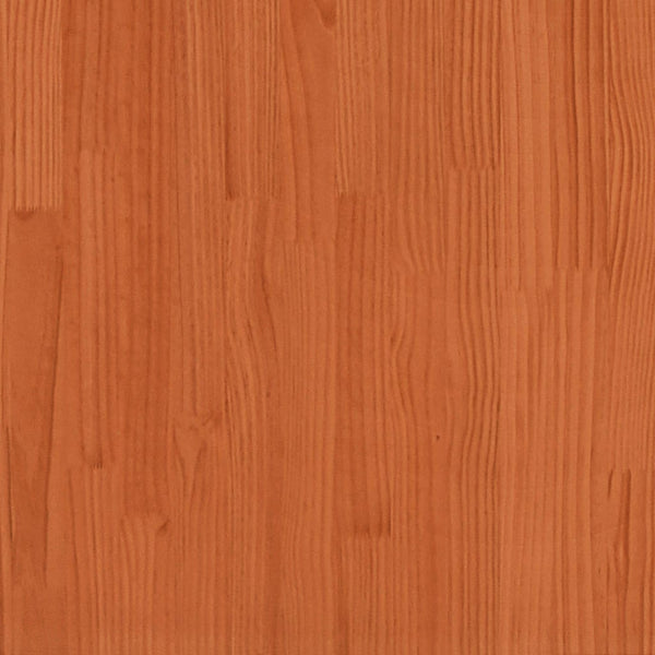 Kopfteil mit Ablagen, Wachsbraun, 100cm