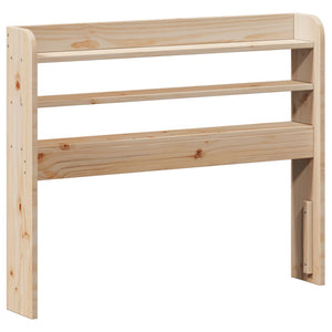 Kopfteil 90 cm Kiefer Massivholz mit Ablagen