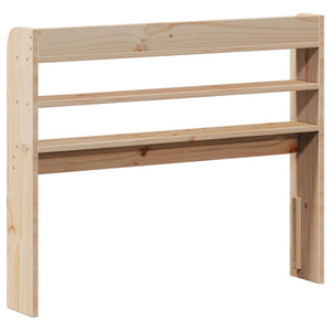 Kopfteil 90 cm Kiefer Massivholz mit Ablagen