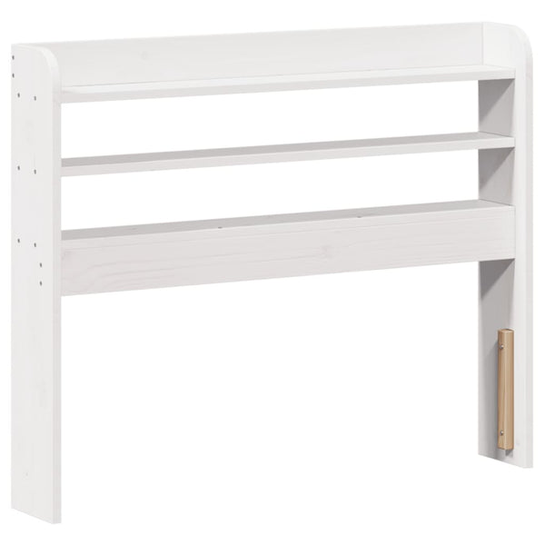 Weißes Kopfteil mit Ablagen, 90 cm