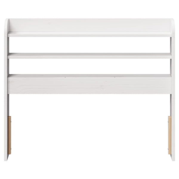 Weißes Kopfteil mit Ablagen, 90 cm
