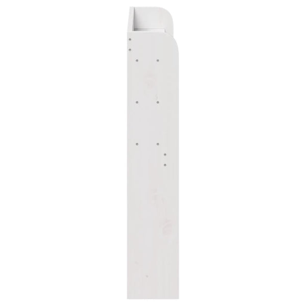 Weißes Kopfteil mit Ablagen, 90 cm