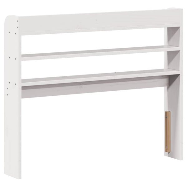 Weißes Kopfteil mit Ablagen, 90 cm