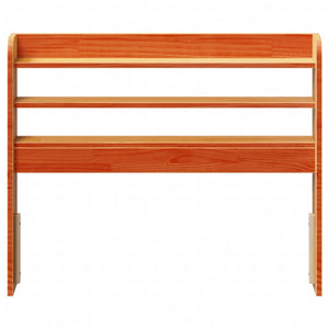 Kopfteil mit Ablagen Wachsbraun 75cm Kiefer