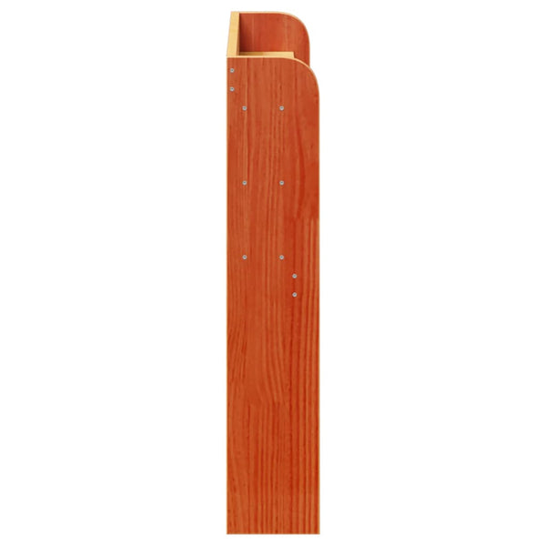Kopfteil mit Ablagen Wachsbraun 75cm Kiefer