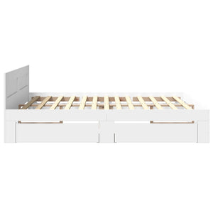Bettgestell Weiß 180x200 cm Ohne Matratze