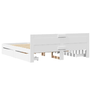 Bettgestell Weiß 180x200 cm Ohne Matratze
