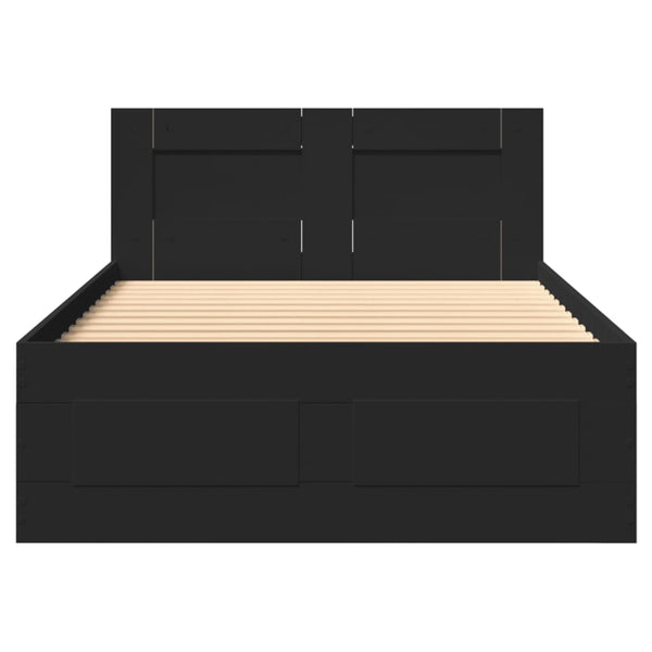 Bettgestell Schwarz 100x200 cm