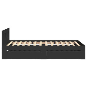 Bettgestell Schwarz 100x200 cm