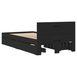 Bettgestell Schwarz 100x200 cm