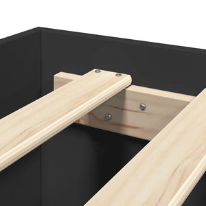 Bettgestell Schwarz 100x200 cm