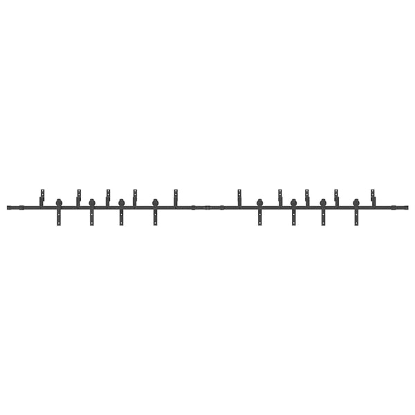 Schiebetürbeschlag Set 427 cm Schwarz
