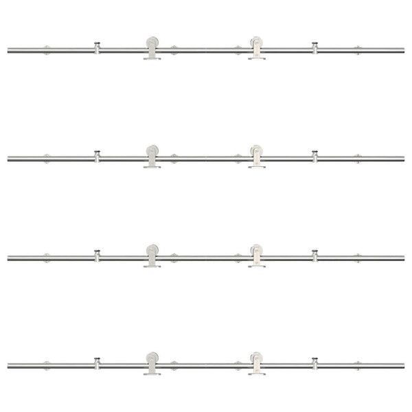 Schiebetür Beschlagsatz 366 cm Edelstahl
