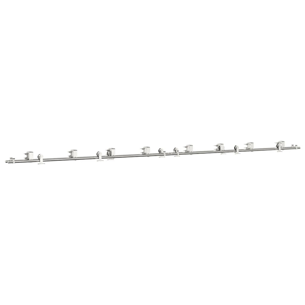 Schiebetür-Beschlagsatz 400cm Edelstahl