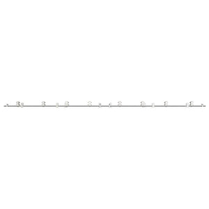 Schiebetür-Beschlagsatz 400cm Edelstahl