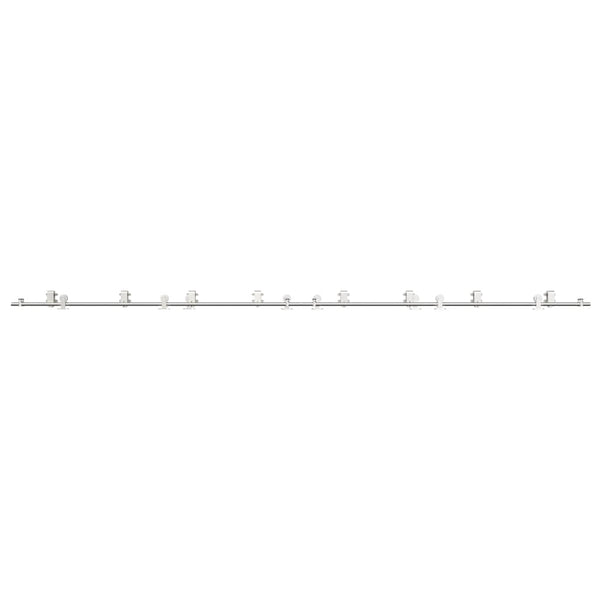Schiebetür-Beschlagsatz 400cm Edelstahl