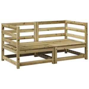 vidaXL Ensemble de canapés de jardin 2 pcs en pin imprégné