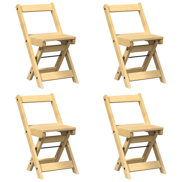 5-tlg. Esstisch-Set Kiefer massiv