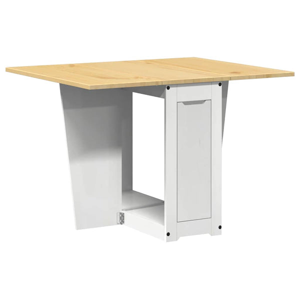 5-tlg. Klapptisch-Set Corona Weiß Kiefer