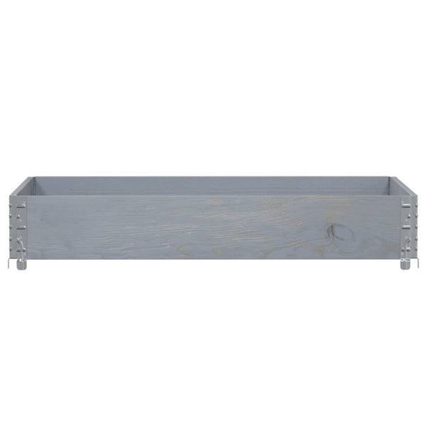 Palettenaufsatzrahmen Grau 120x80 cm