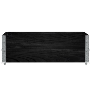 Palettenaufsatzrahmen 2er Set 120x180cm Schwarz