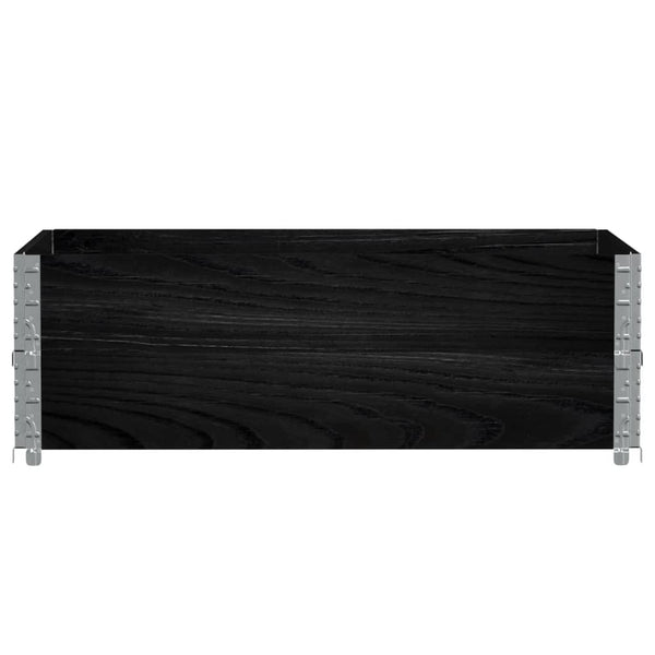 Palettenaufsatzrahmen 2er Set 120x180cm Schwarz