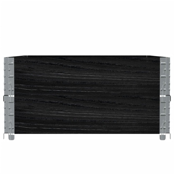 Palettenaufsatzrahmen 2er Set 120x180cm Schwarz