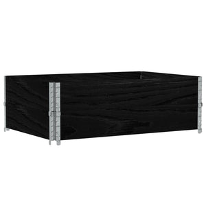 Palettenaufsatzrahmen 2er Set 120x180cm Schwarz