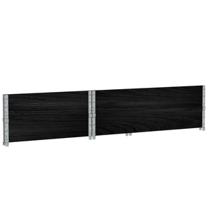Palettenaufsatzrahmen 2er Set 120x180cm Schwarz