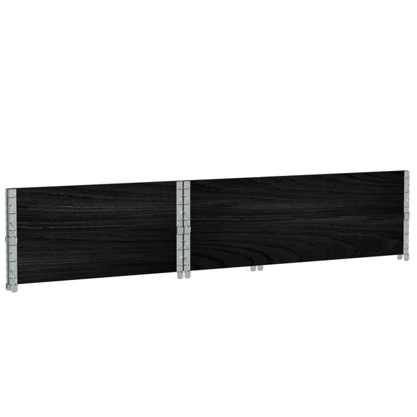 Palettenaufsatzrahmen 2er Set 120x180cm Schwarz