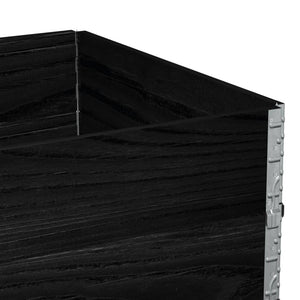 Palettenaufsatzrahmen 2er Set 120x180cm Schwarz