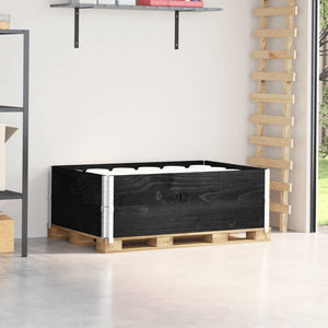 Palettenaufsatzrahmen 2er Set 120x180cm Schwarz
