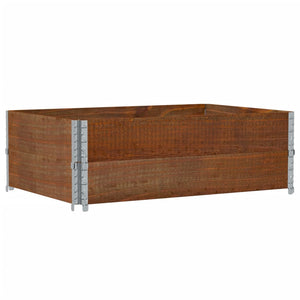 Palettenaufsatzrahmen 120x80 cm, 2er Set