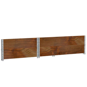 Palettenaufsatzrahmen 120x80 cm, 2er Set