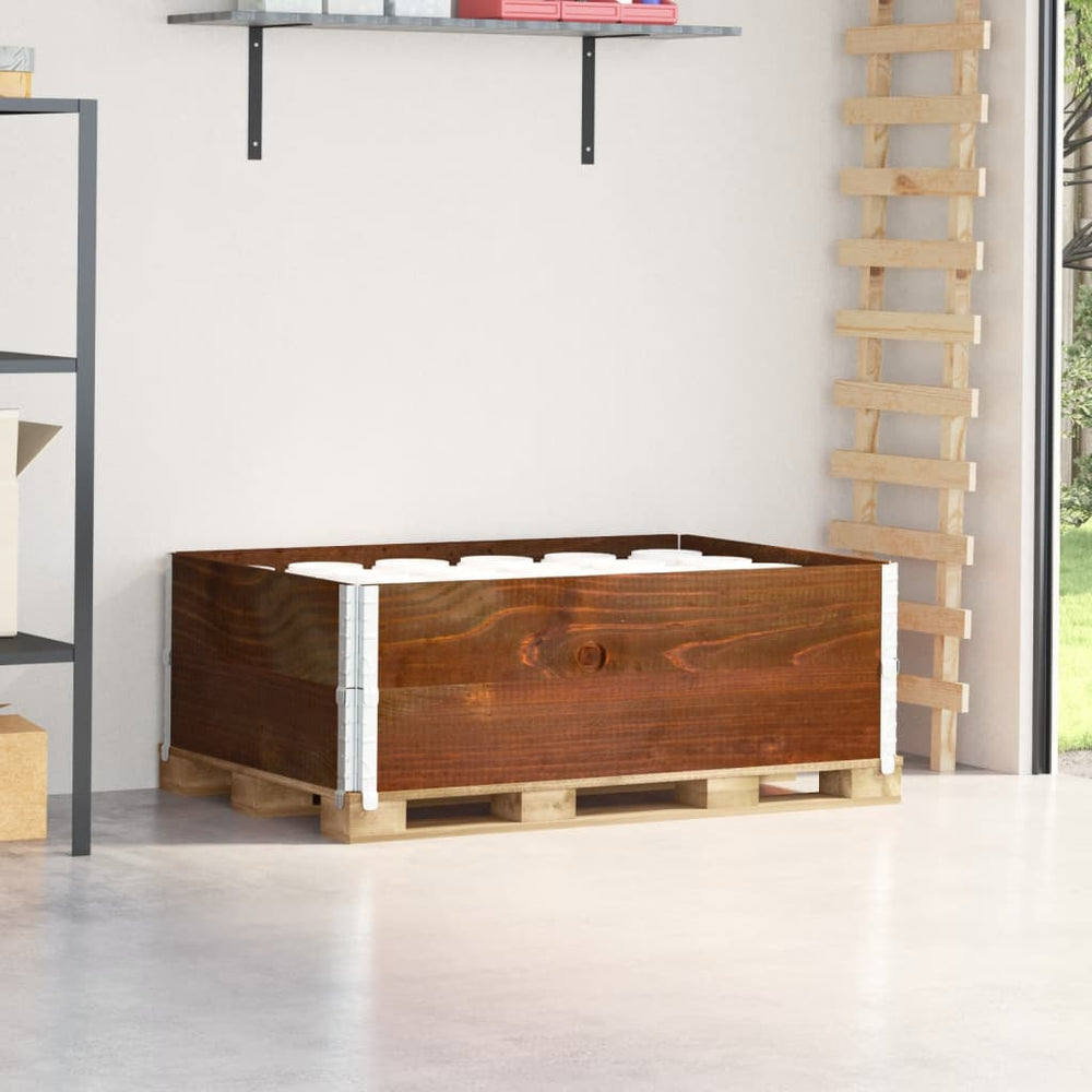 Palettenaufsatzrahmen 120x80 cm, 2er Set