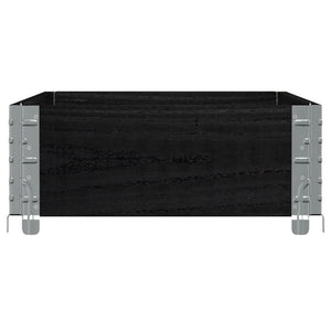 Palettenaufsatzrahmen Schwarz 100x50 cm