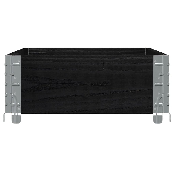 Palettenaufsatzrahmen Schwarz 100x50 cm